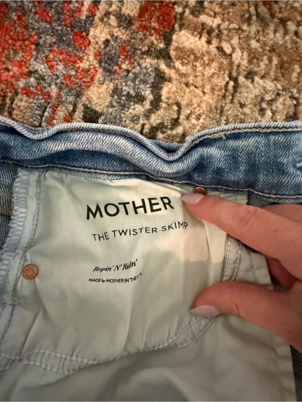MOTHER Twister Skimp Wide Leg Crop - Picture 7 of 10